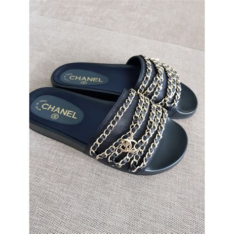 chain slides chanel|chanel slides price.